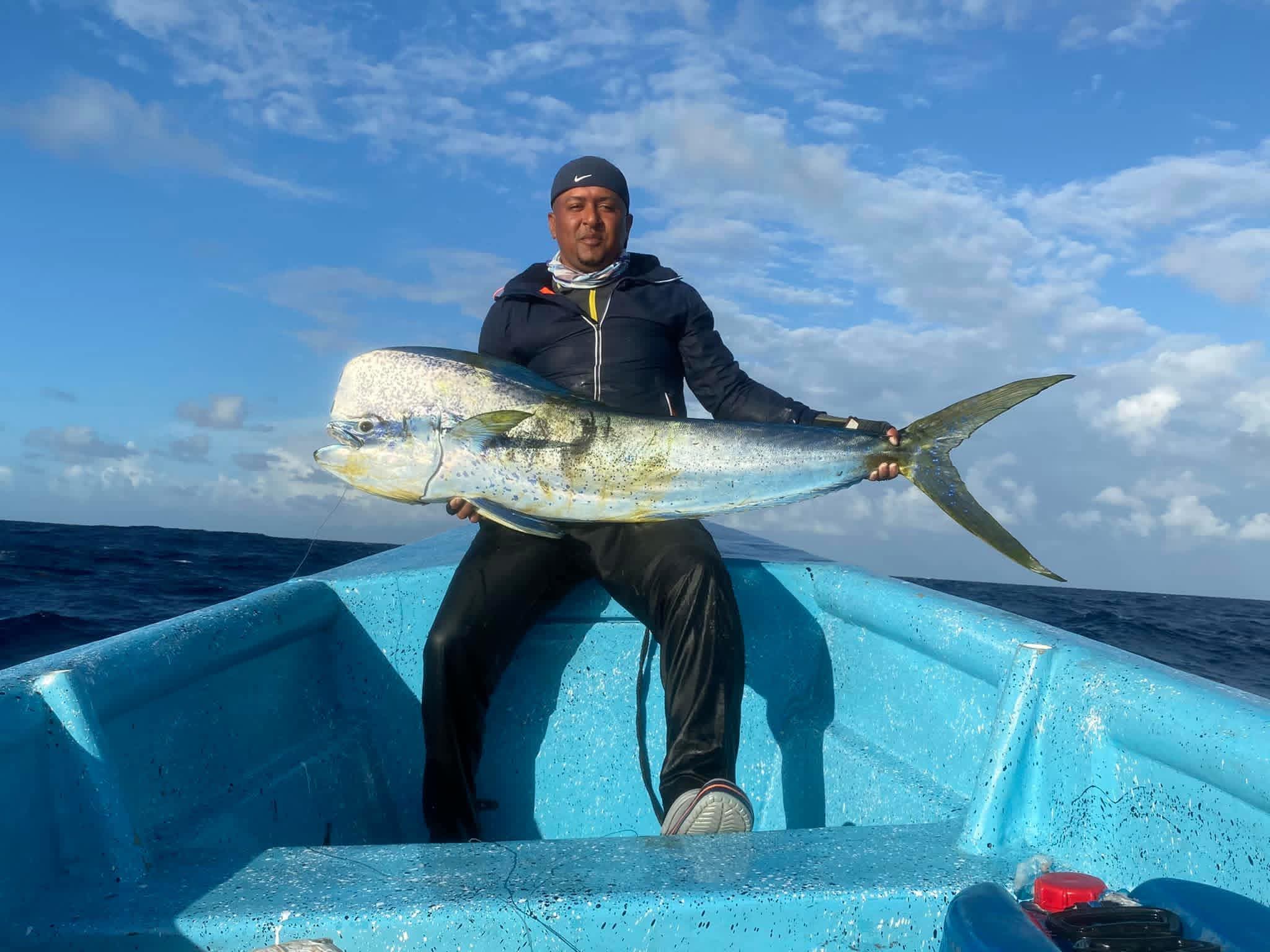Fresh mahi-mahi offshore