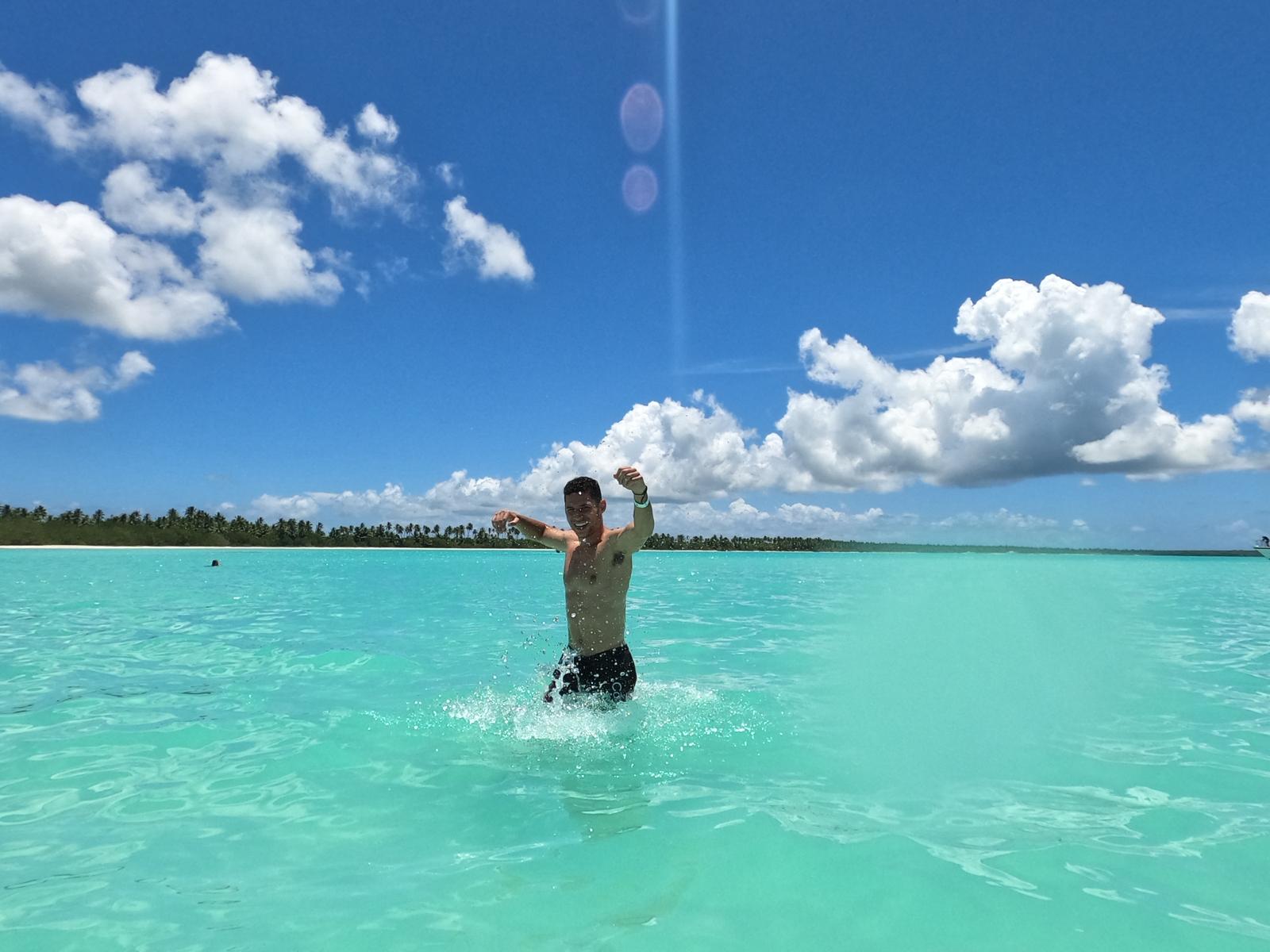 Pure joy in the Caribbean Sea